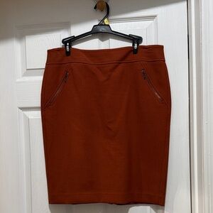 Loft Rust Skirt